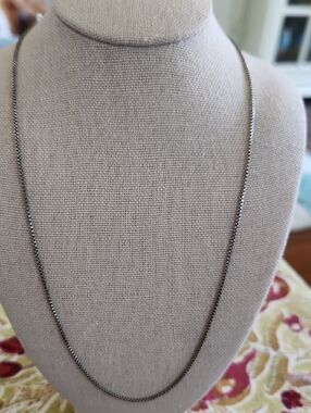 STERLING SILVER 925 DAINTY ITALIAN 18 IN CHAIN NECKLACE